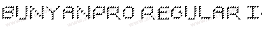 BunyanPro Regular I字体转换